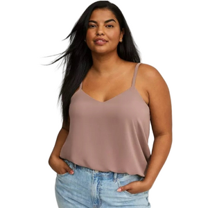 Torrid Sophie Chiffon Double Layer Dusty Plum Cami WOMEN XL